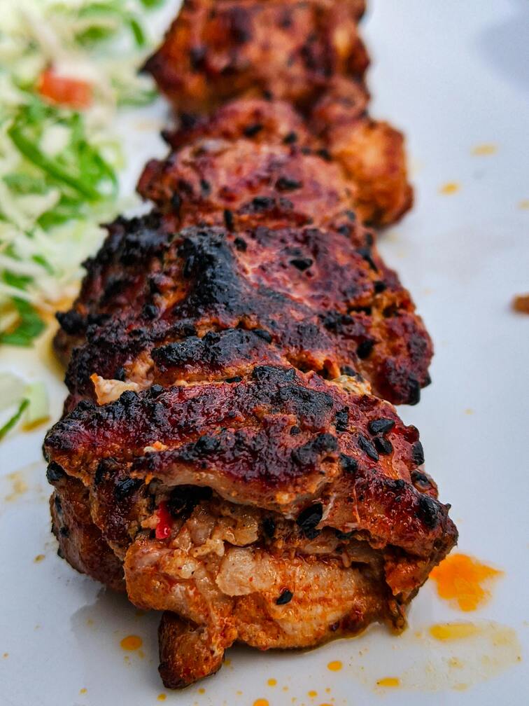masala grilled chicken thighs