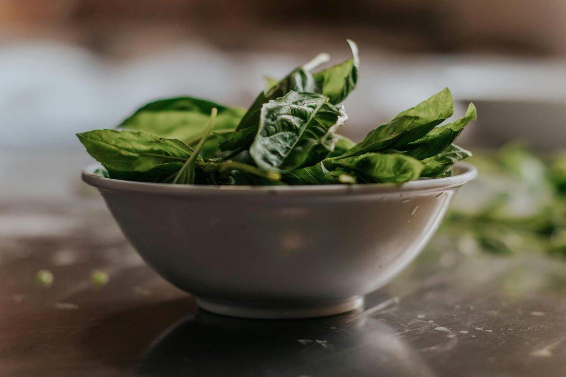 bowl of spinach